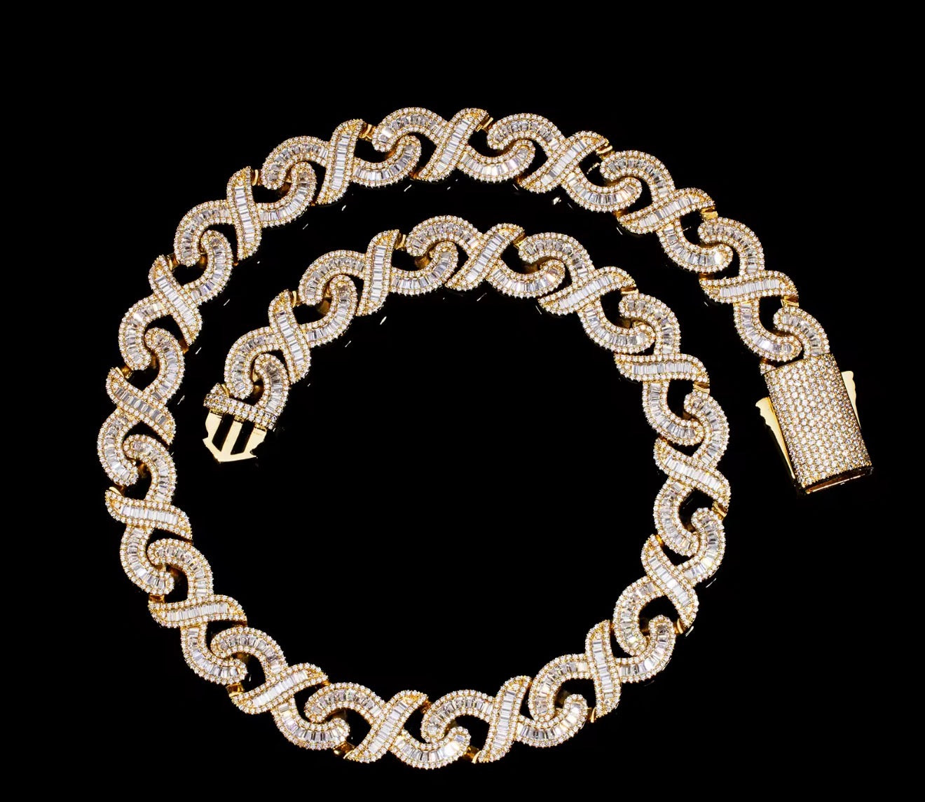 Iced Out Infinity Cuban-Link Chain