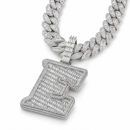 Custom - Baguette Letter Pendant V1