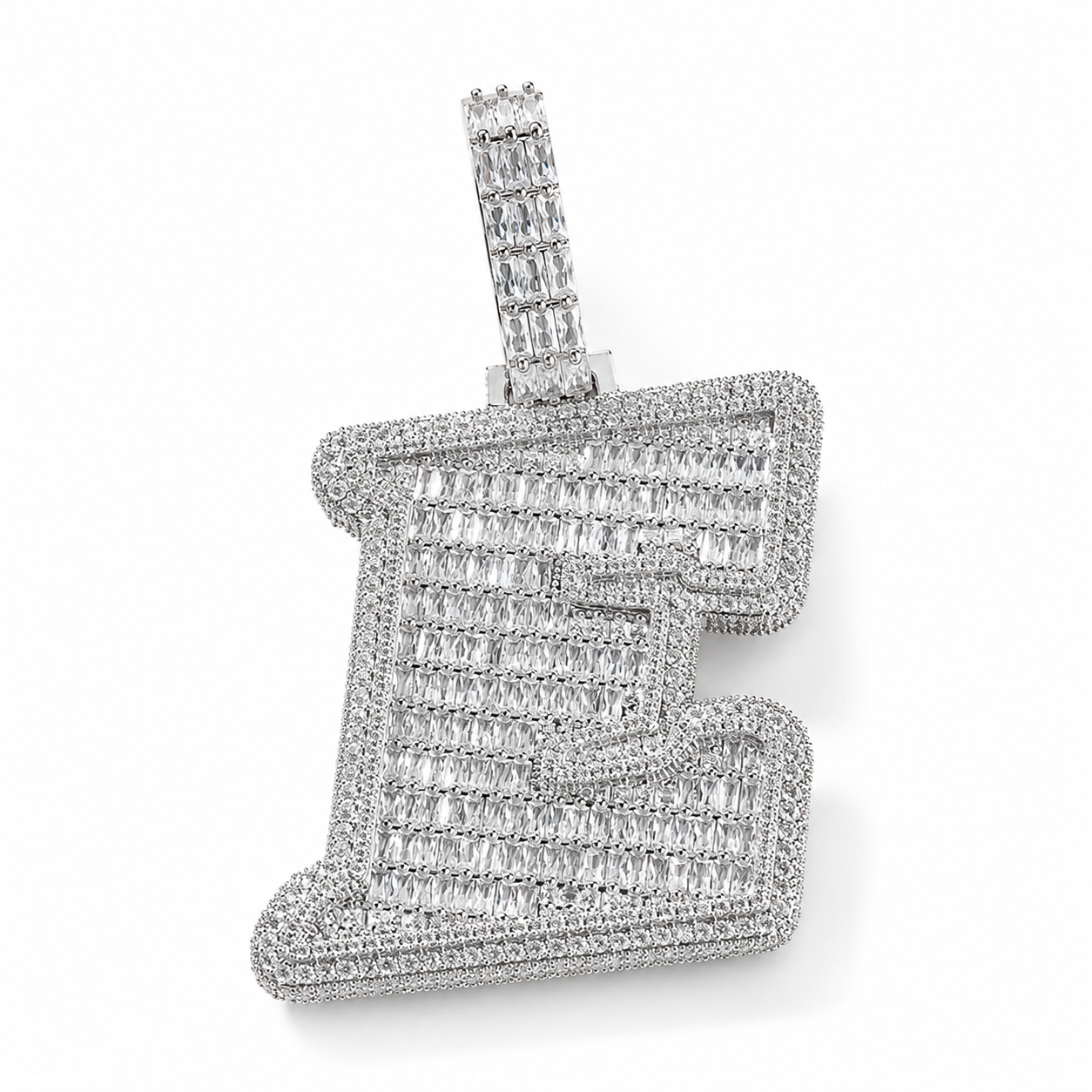Custom - Baguette Letter Pendant V1