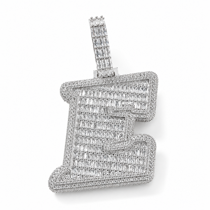 Custom - Baguette Letter Pendant V1