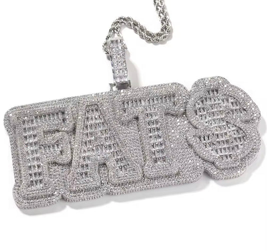 Custom Baguette Letter Pendant V2