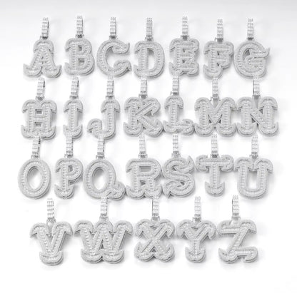 Custom - Iced Out Thcik Baguette - Buchstabenanhänger