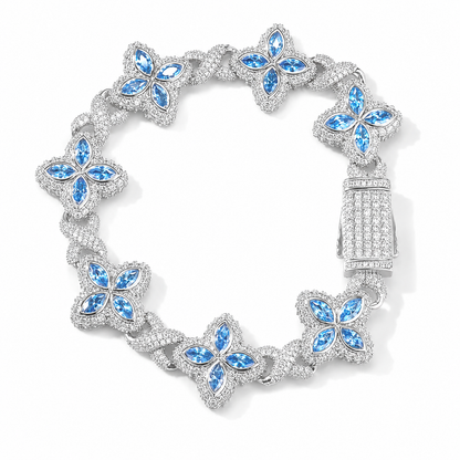 Clover Bracelet - Iced out