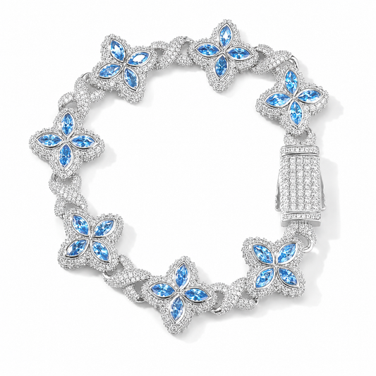 Clover Bracelet - Iced out