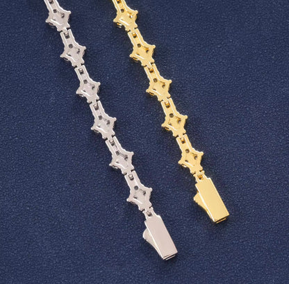 Iced Out Honeycomb Bracelet