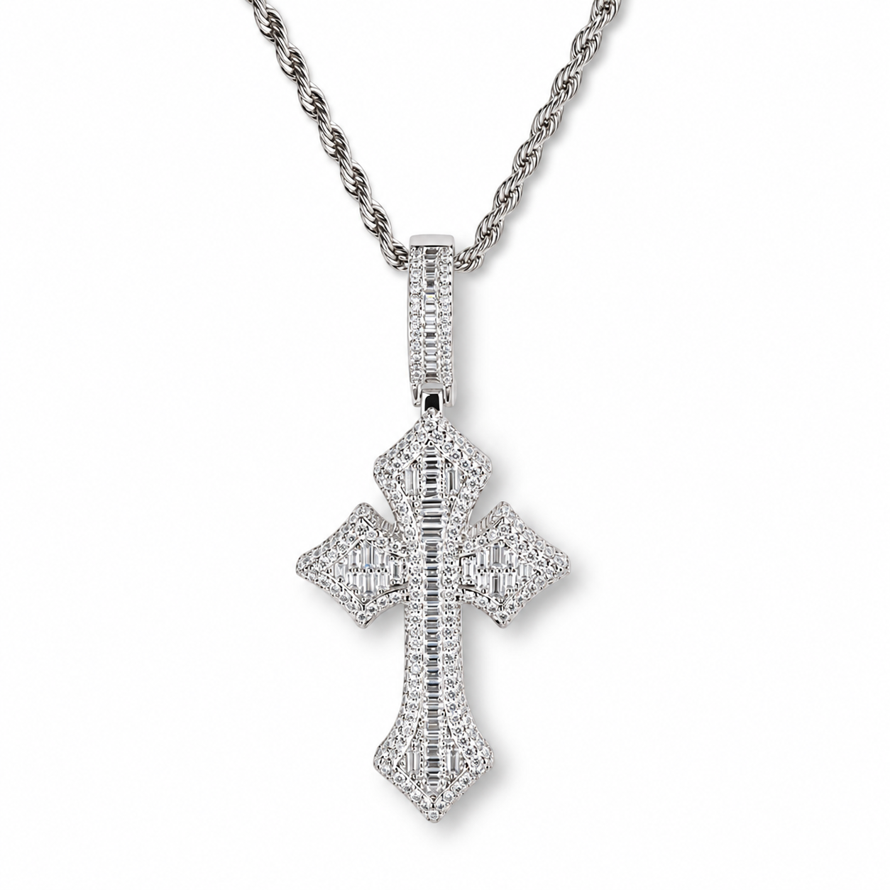 Baguette Cross - Pendant