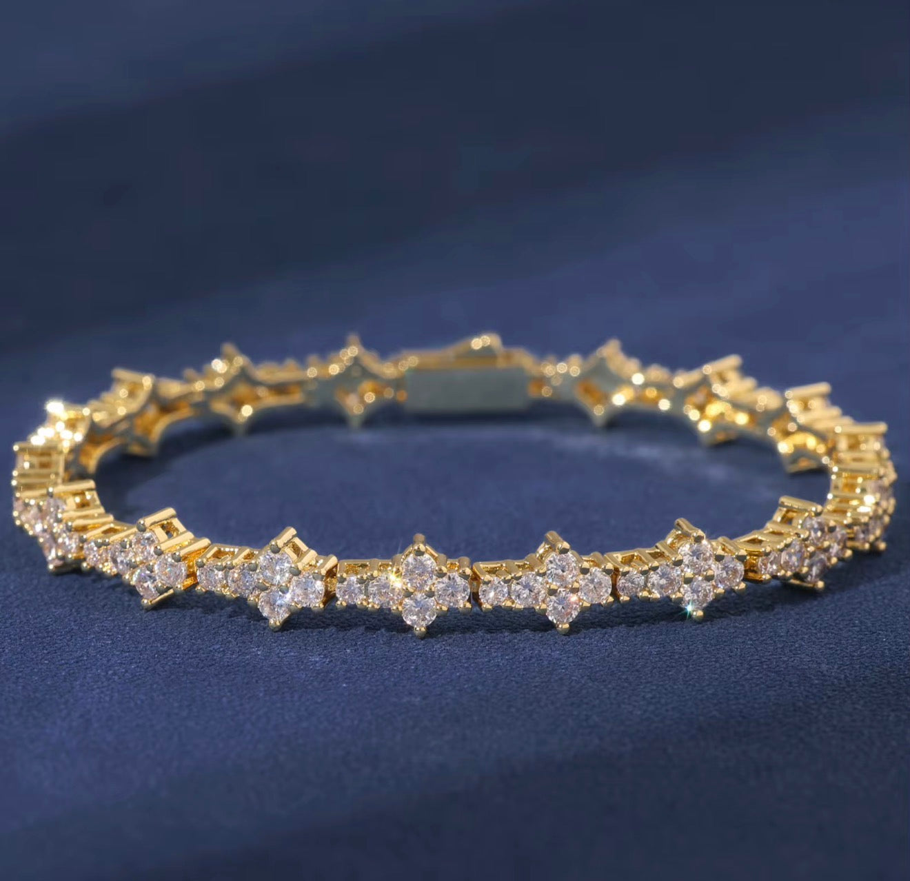 Iced Out Honeycomb Bracelet