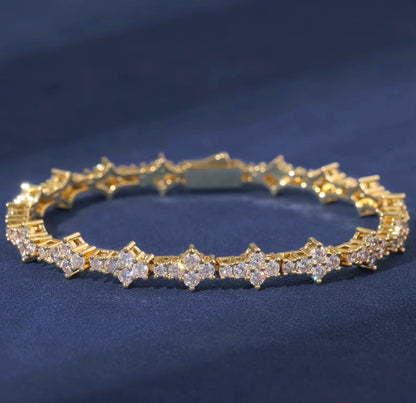 Iced Out Honeycomb Bracelet