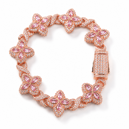 Clover Bracelet - Iced out