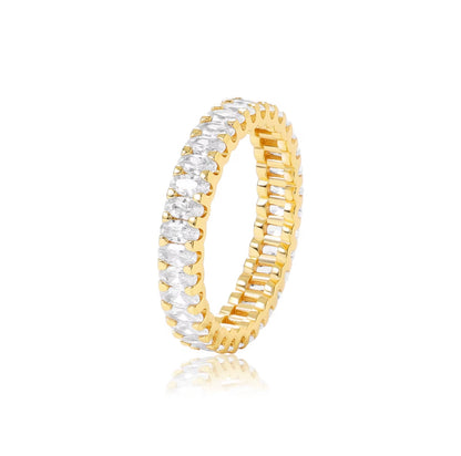 Moissanite - Marquise Eternity Ring