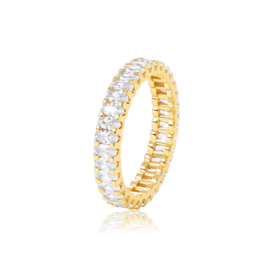 Moissanite - Marquise Eternity Ring