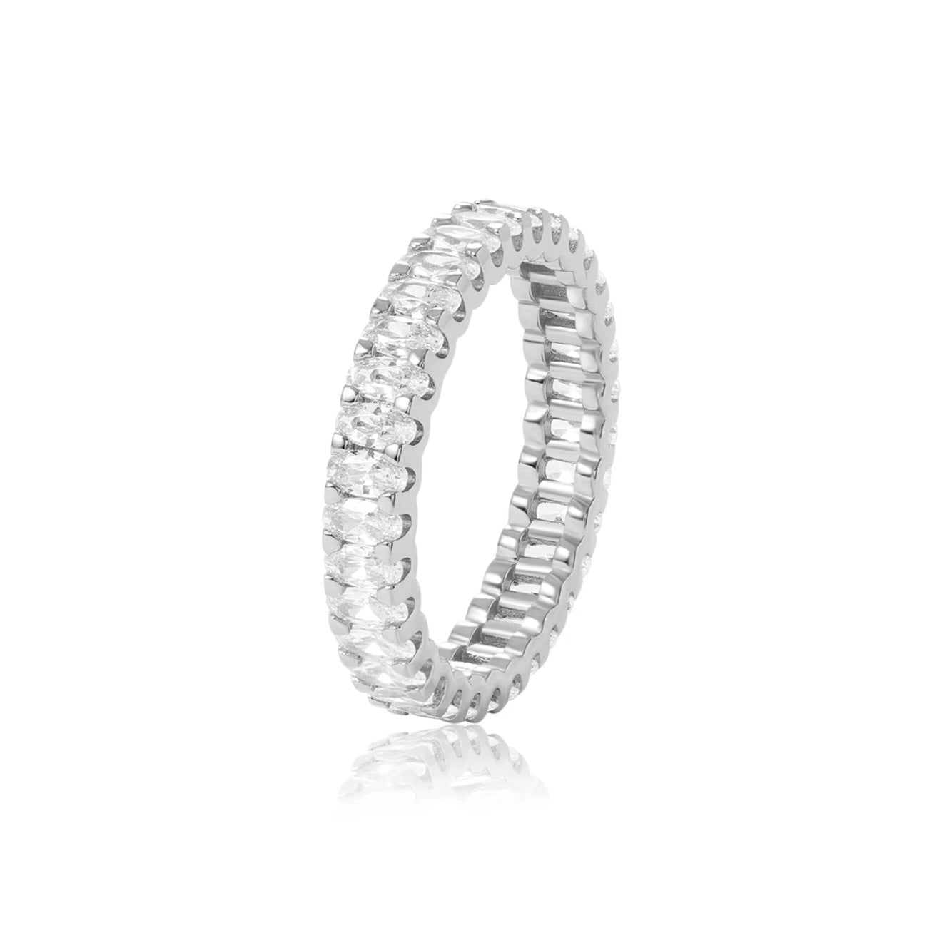 Moissanite - Marquise Eternity Ring