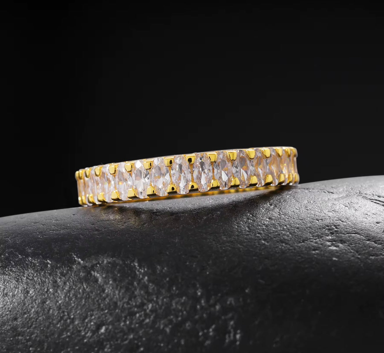Moissanite - Marquise Eternity Ring