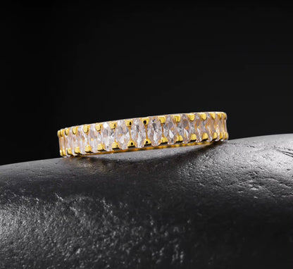 Moissanite - Marquise Eternity Ring