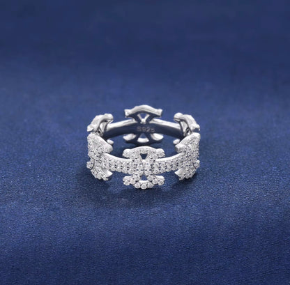 Moissanite - Byzanite Ring