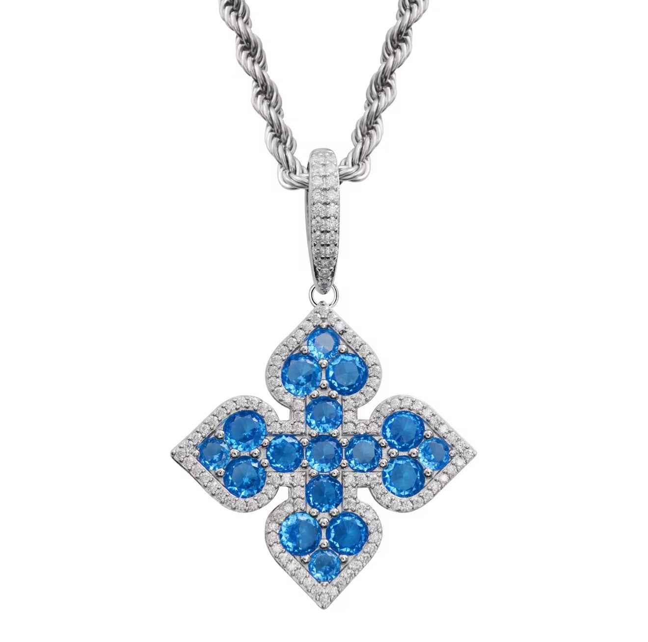 Moissanite - Clover Pendant