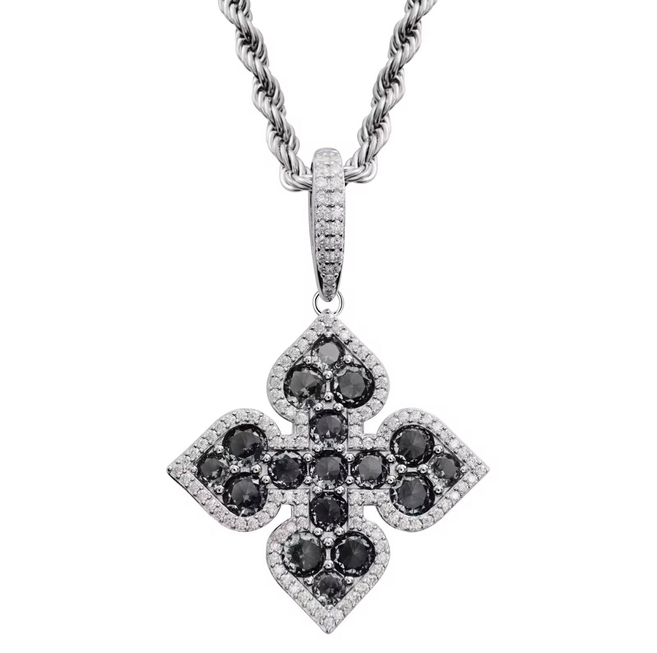 Moissanite - Clover Pendant