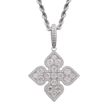 Moissanite - Clover Pendant