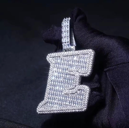Custom - Baguette Letter Pendant V1