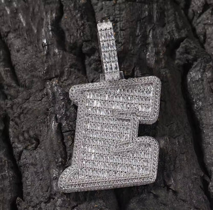 Custom - Baguette Letter Pendant V1