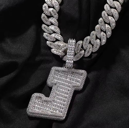 Custom - Baguette Letter Pendant V1