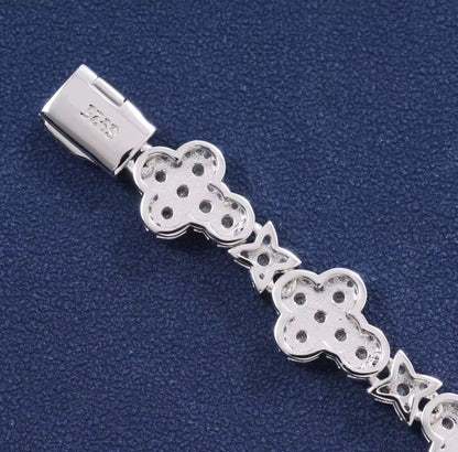 Moissanite - Cross Clover Chain
