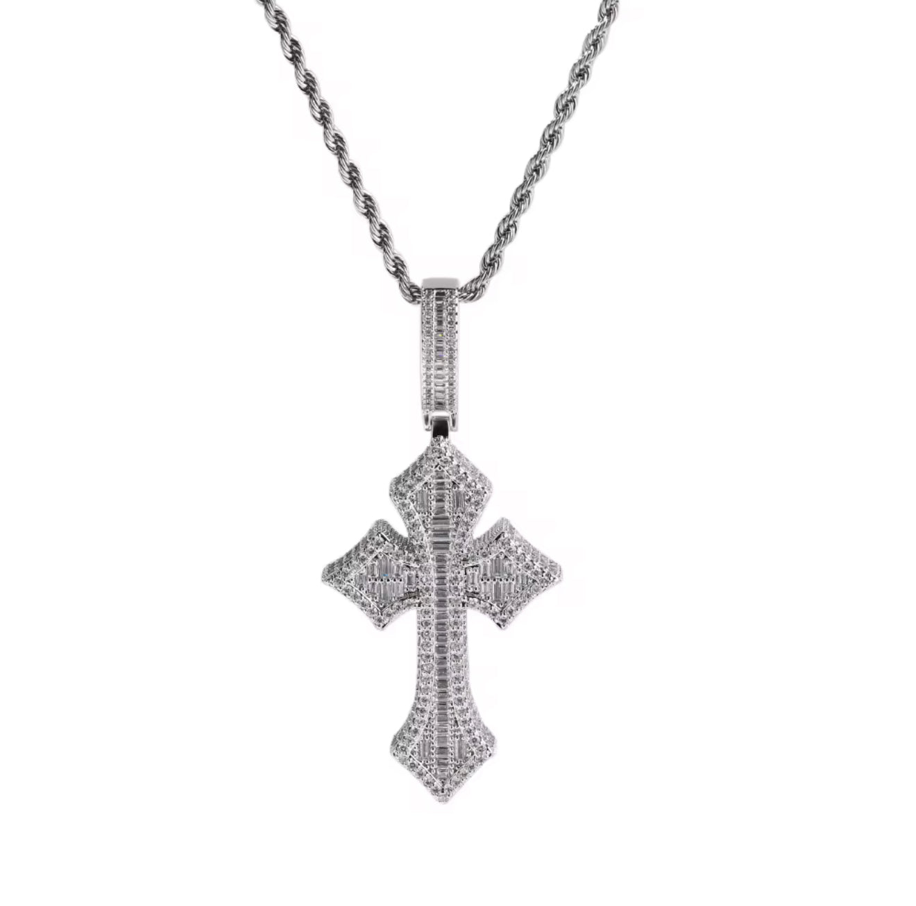 Baguette Cross - Pendant