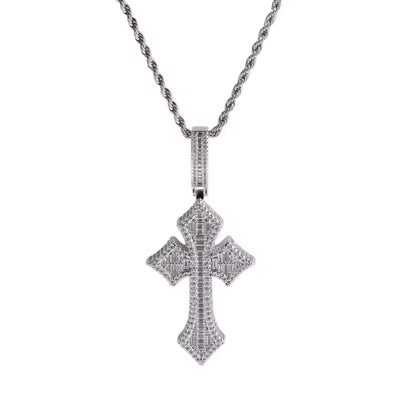 Baguette Cross - Pendant
