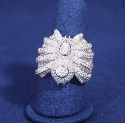 Moissanite - Spider Ring