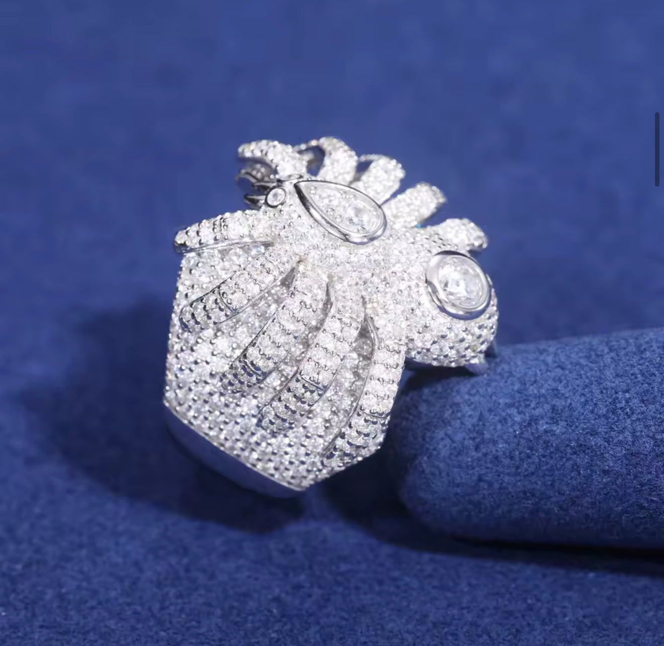 Moissanite - Spider Ring