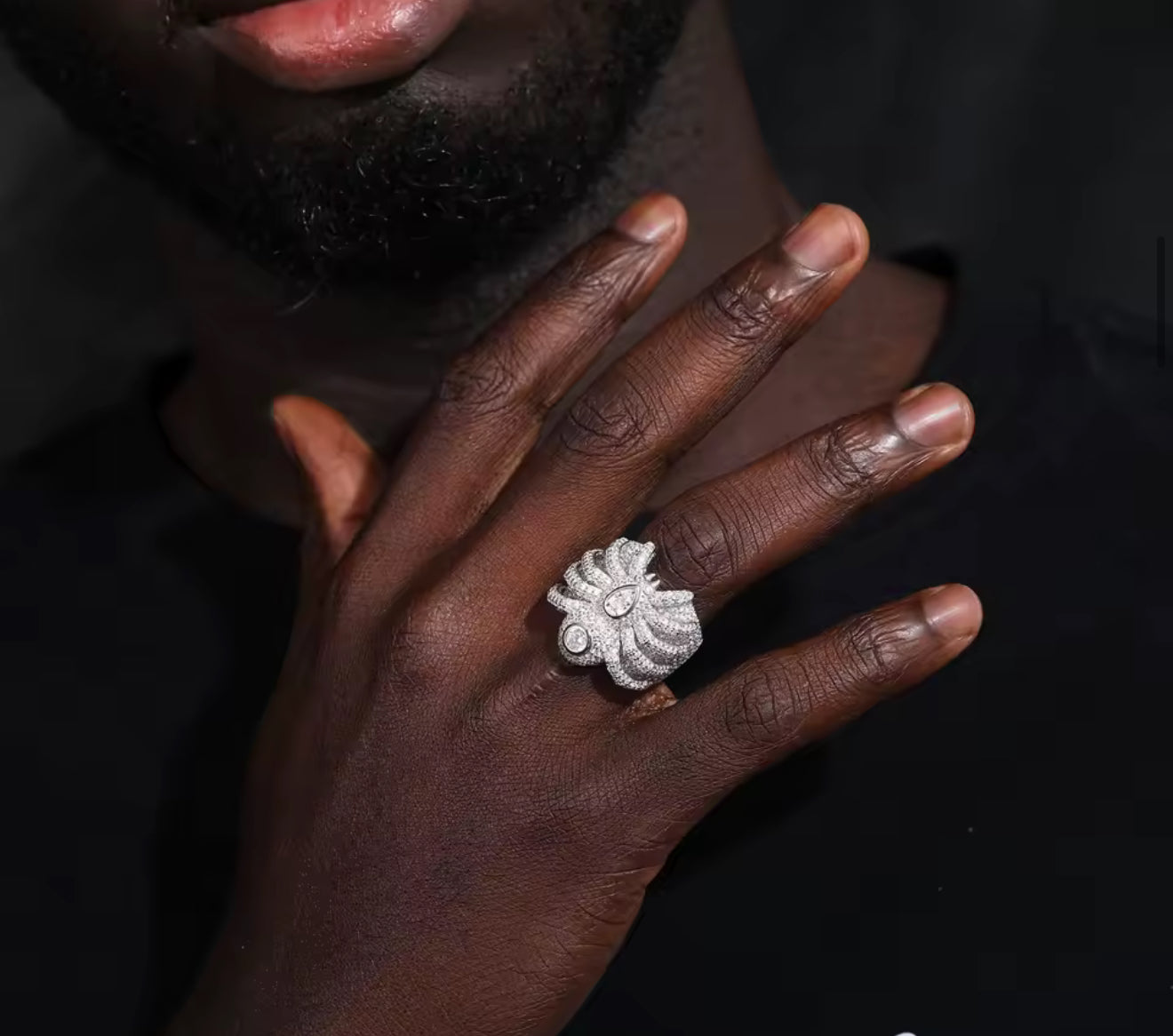 Moissanite - Spider Ring