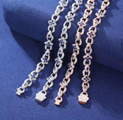 Moissanite - Clover Eye Chain
